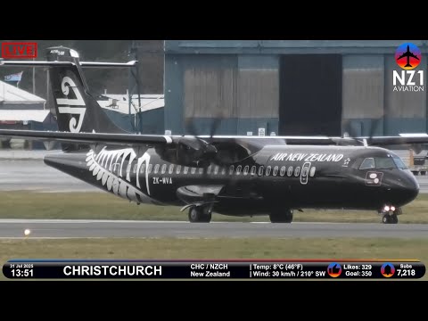 🔴 4K Test - LIVE Planespotting | Christchurch Airport - New Zealand - 31 Jul 2025 ✈️
