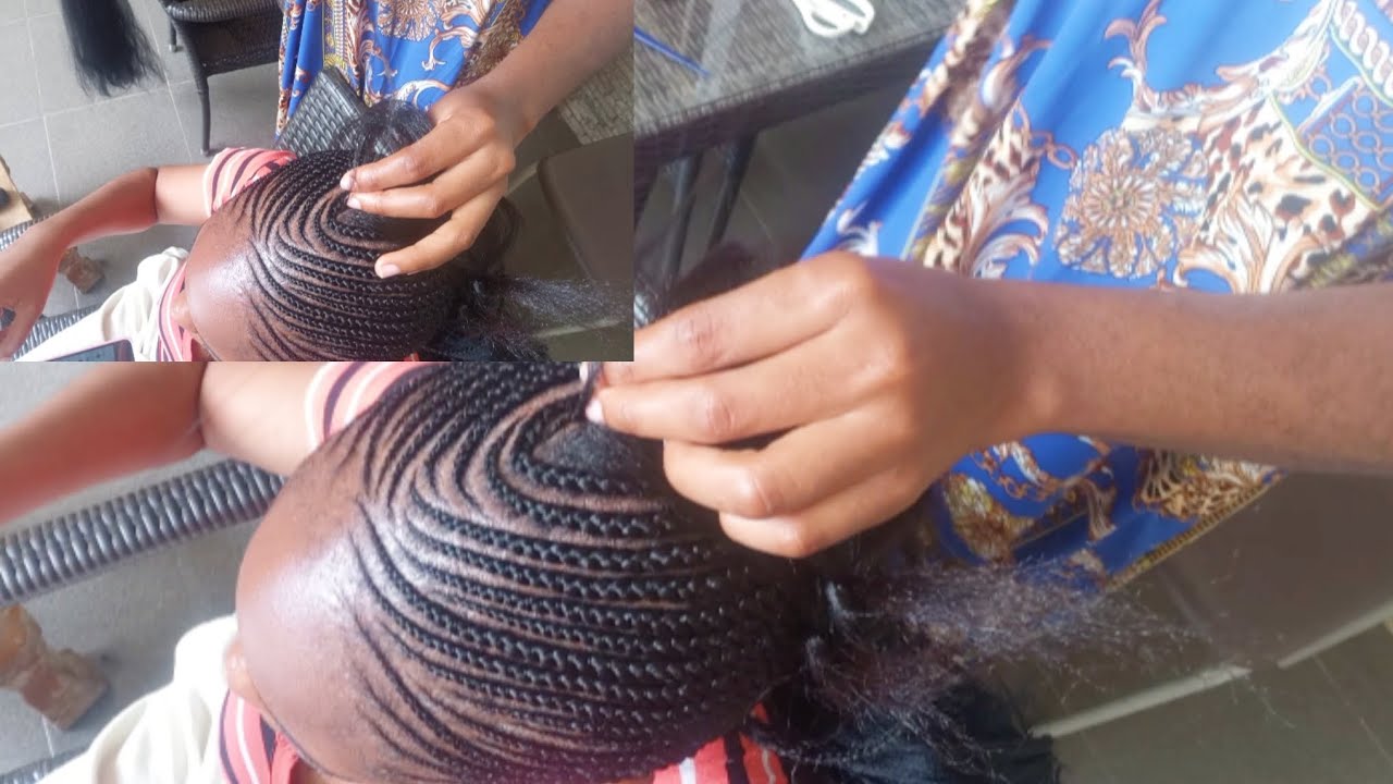 how to make Beautiful Ghana weaving Butt length (shuku) African hairstyle 