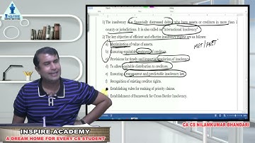 CS Professional - CRI - Cross Border  Insolvency (Revision)