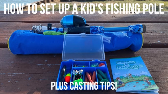 PLUSINNO Kids Fishing Pole, Portable Telescopic Fishing Rod and