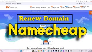 How to Renew a Domain on Namecheap Website | Naiwik Tech