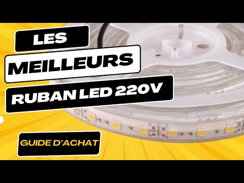 Wisada Ruban LED, COB Led Bande Lumineuse LED 220V avec Prise