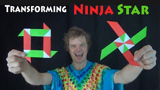 Four Pointed Transforming Ninja Star Boomerang