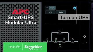 APC Smart-UPS Modular Ultra 5-20kW - How to turn on the UPS