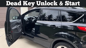 2013 - 2019 Ford Escape - How to Unlock & Start With A Dead Or Broken Remote Key Fob Battery