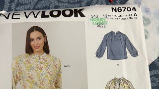 New Look N6704 Tutorial, Part 1, Shirt Sew Along