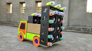 Small mini dj Truck- How to Make a DJ Truck toy | dj Truck gadi