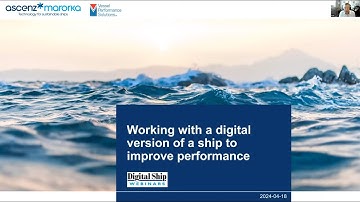 Webinar: Working with a digital version of a ship to improve performance