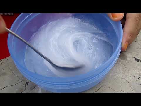 Tutorial How to make a glossy slime🌼 || Flossy,strechy, satisfying, clicky and easy. 