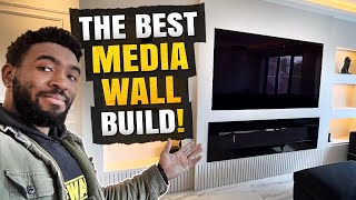 FULL Media wall build   How much I charged 2 !!!!