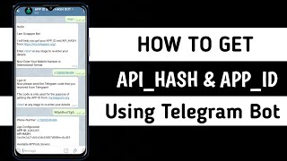 How to Get API_HASH & APP_ID using Bot in Telegram || Android || Deccan Botz screenshot 4