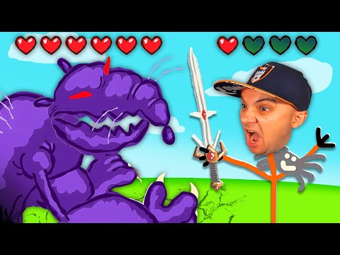 Drawing MYSELF into VIDEO GAMES! | Draw a Stickman: EPIC 2