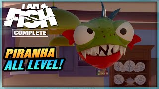 I AM FISH Gameplay Walkthrough - Piranha All Levels 1/2/3 | PC Xbox Series X Game Pass