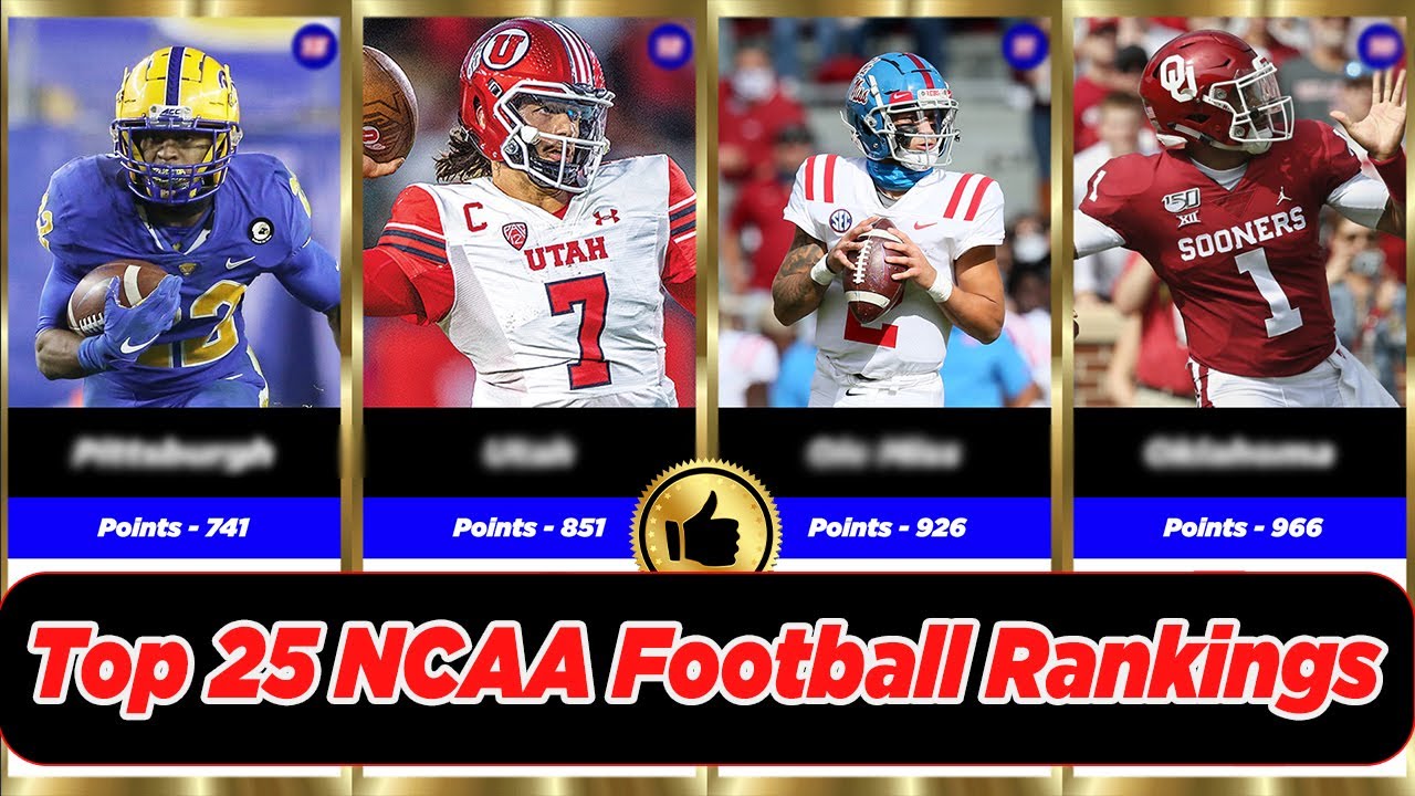 [TOP 25] NCAA Football Rankings (National Collegiate Athletic