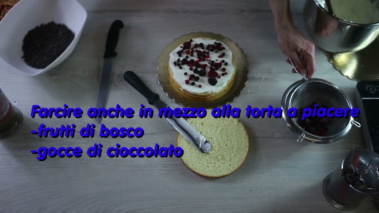 COME DECORARE UNA TORTA DI PAN DI SPAGNA