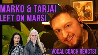 Vocal Coach Reacts! MARKO HIETALA - Left On Mars (feat. Tarja Turunen)!
