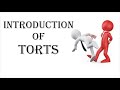 Introduction of torts  law of torts  law guru