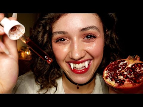 ASMR Vampire Spa 🌒🦇 Facial Treatment, Fang Care, Nails, Hair Trim (Layered Sounds)