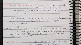 AI Lec 3 || General Problem Solving (GPS) | Production System & Types ~ Monotonic, Non Monotonic etc