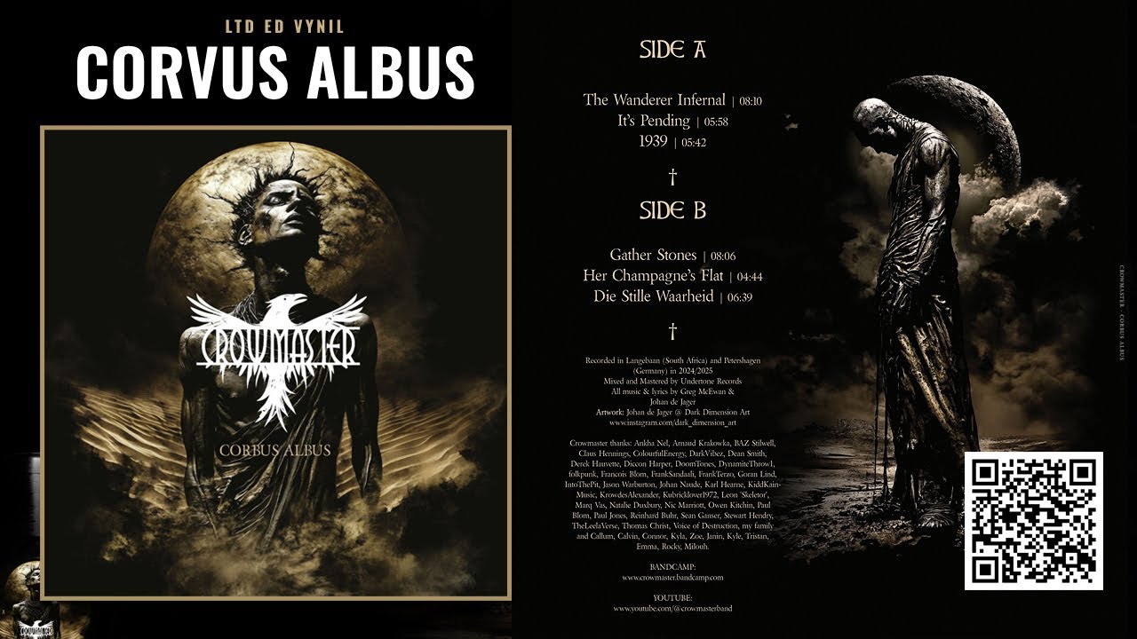 Crowmaster ALBUM - Corvus Albus AVAILABLE NOW on Elastic Stage ! #namibia #crowmaster