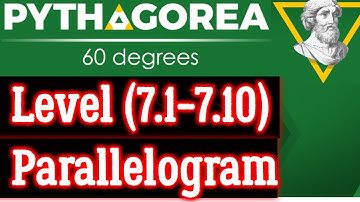Pythagorea 60 degrees Level (7.1-7.10) Parallelogram complete Solution