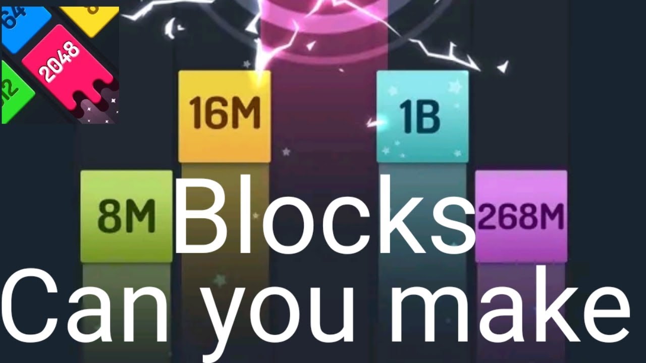 Merge Block - 2048 Puzzle game play one minute - YouTube