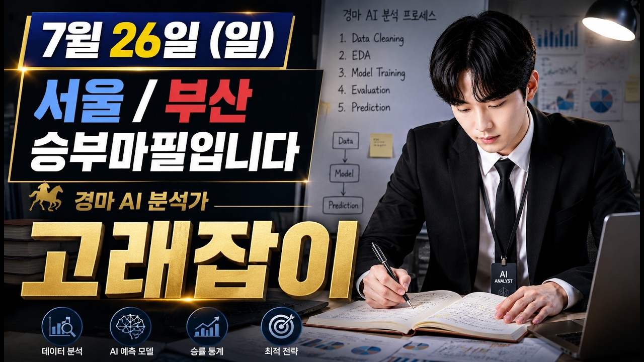 2026년 7월 26일 (일) 서울, 부산 승부마필을 알려드립니다