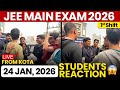 JEE Mains 2026: 24 Jan Shift 1 Exam Student Reaction LIVE from Kota | Paper Level, Weightage, Cutoff