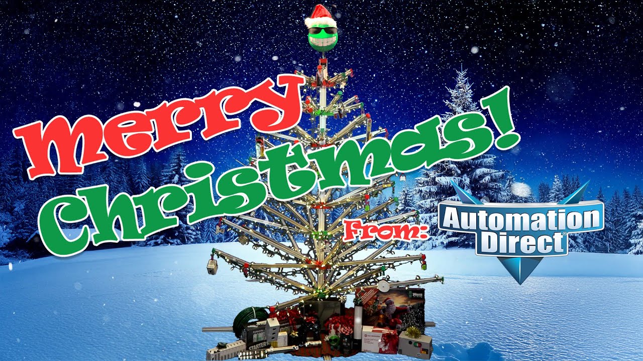Sureframe Christmas Tree - Merry Christmas from AutomationDirect - YouTube