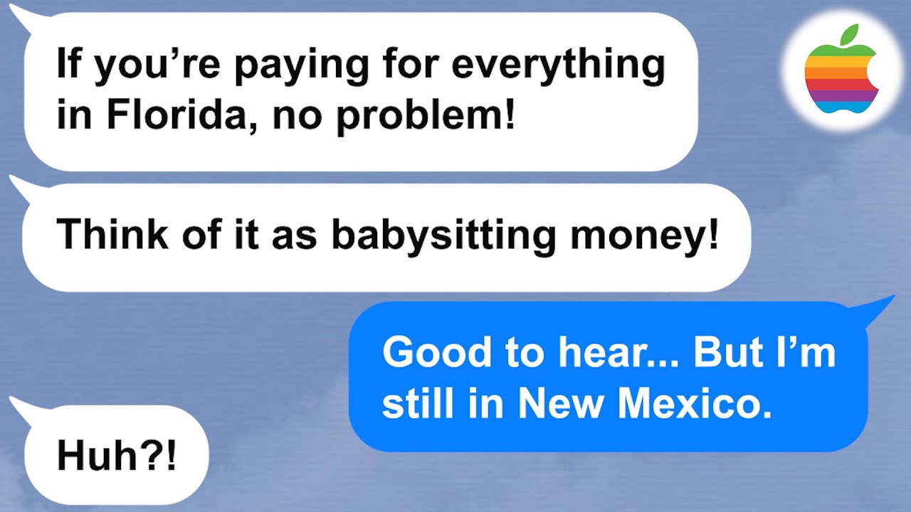 【Apple】Моя сумасшедшая подруга забронировала себе билет на самолет во время нашего отпуска, хотя ...