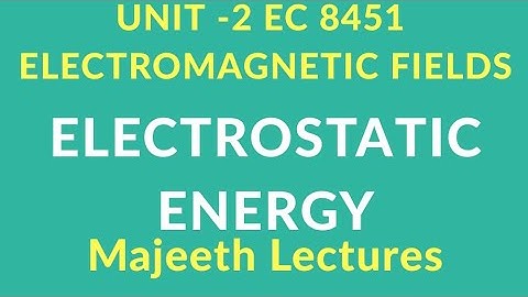 EC 8451- ELECTROSTATIC ENERGY
