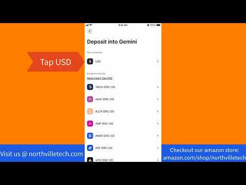 How to Deposit USD in Gemini App