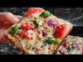 Bread Pizza Recipe-A Quick,Cheesy and Kids-Friendly snack Treat❤️🔥