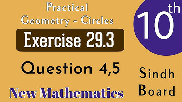 unit 29 ex 29.3 question 4,5 class 10 math | ex 29.3 question 4,5 class 10 maths | class 10