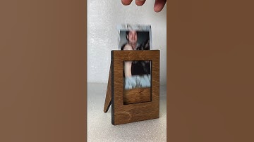 #lasercutting Mini Photo Frame - #DIY INSTAX mini #wood picture frames