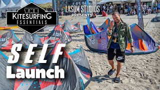 HOW TO SLEF LAUNCH A KITE In ALL Wind Conditions | Kitesurfing Essentials