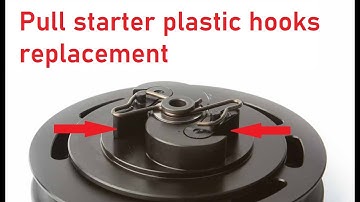 Vittorazi Moster Plus pull starter plastic hooks replacement. Paramotor engine maintenance series