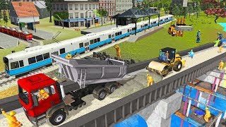 Indian Train Bridge Construction Railroad Building Simulation - Best Android GamePlay screenshot 4