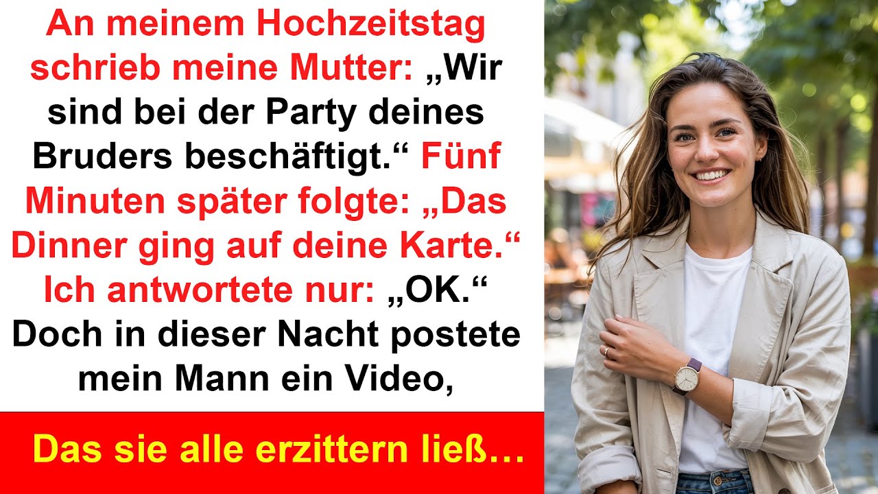 Das Video meines Mannes schockierte meine Familie am Hochzeitstag.