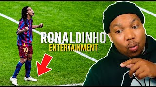 AMERICAN REACTS TO... Ronaldinho Football's Greatest Entertainment **first watch reaction**