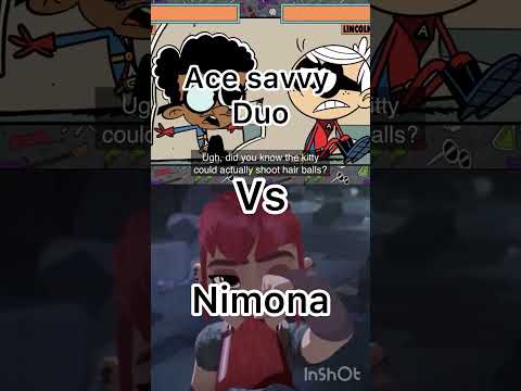 Ace savvy duo vs miles Morales,Nimona,Ruby gillman #1v1#theloudhouse#spiderman#nimona#teenagekraken