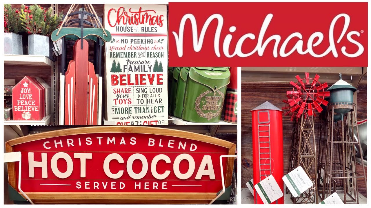 MICHAELS FARMHOUSE CHRISTMAS DECOR 2019 YouTube
