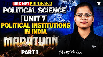UGC NET June 2025 Political Science | Political Science Marathon | Political Institution in India