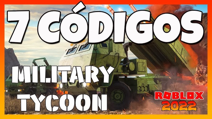 Roblox : Código Military Tycoon dezembro 2023 - Alucare