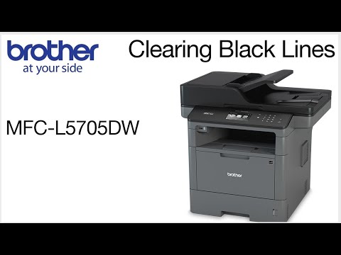 Clear black vertical lines on copies or scans - MCFL5705DW