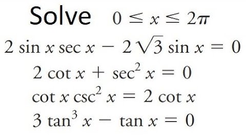 Grade 12 Advanced Functions - Solving Quadratic Trig Equation (ch 7.6)