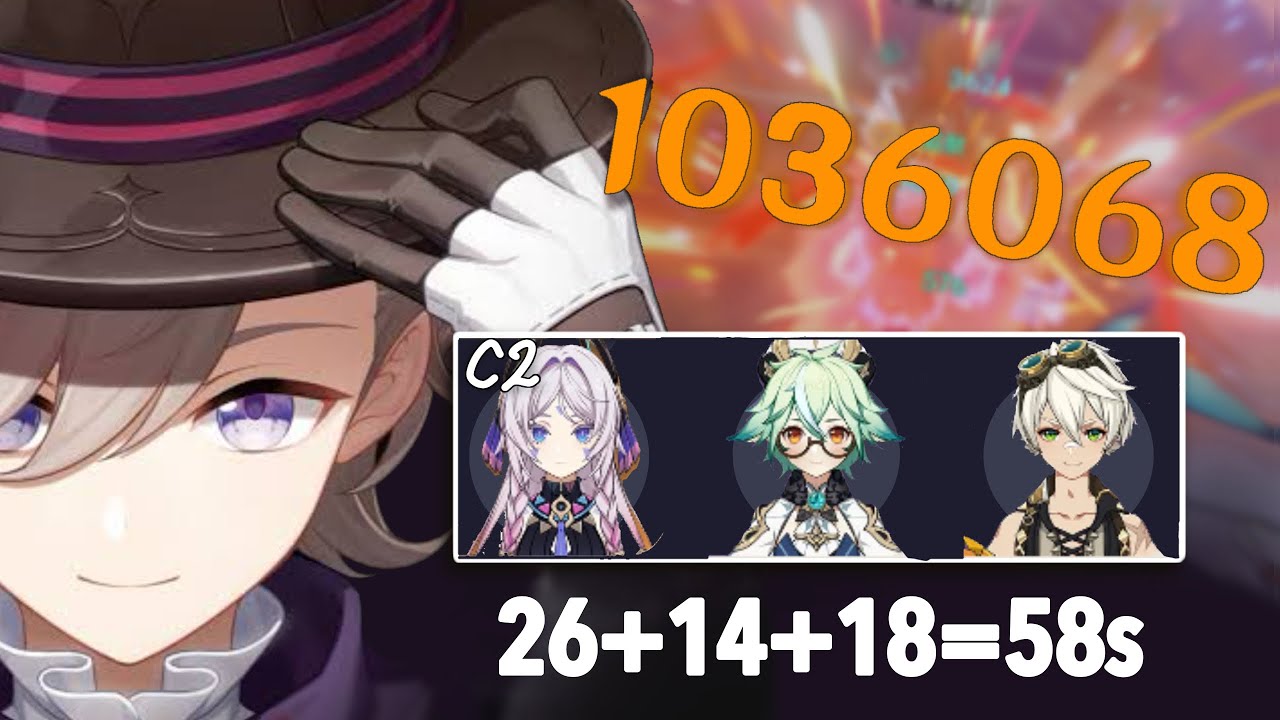 【5.4a Abyss】 C0 Lyney × C2 Citlali 58s [6~7 cost] “bot” half non-continuous speedrun