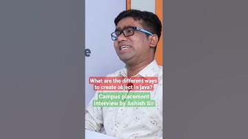 What are the different ways to create object in java? #object #class #interviewtips Ashish Sir