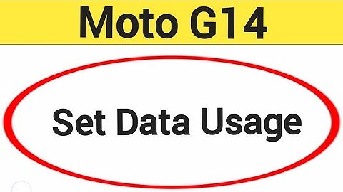 How to set data usage, Moto G14 me data limit Kaise lagaen