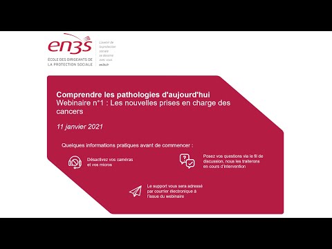 Webinaire n°1 : Les nouvelles prises en charge des cancers